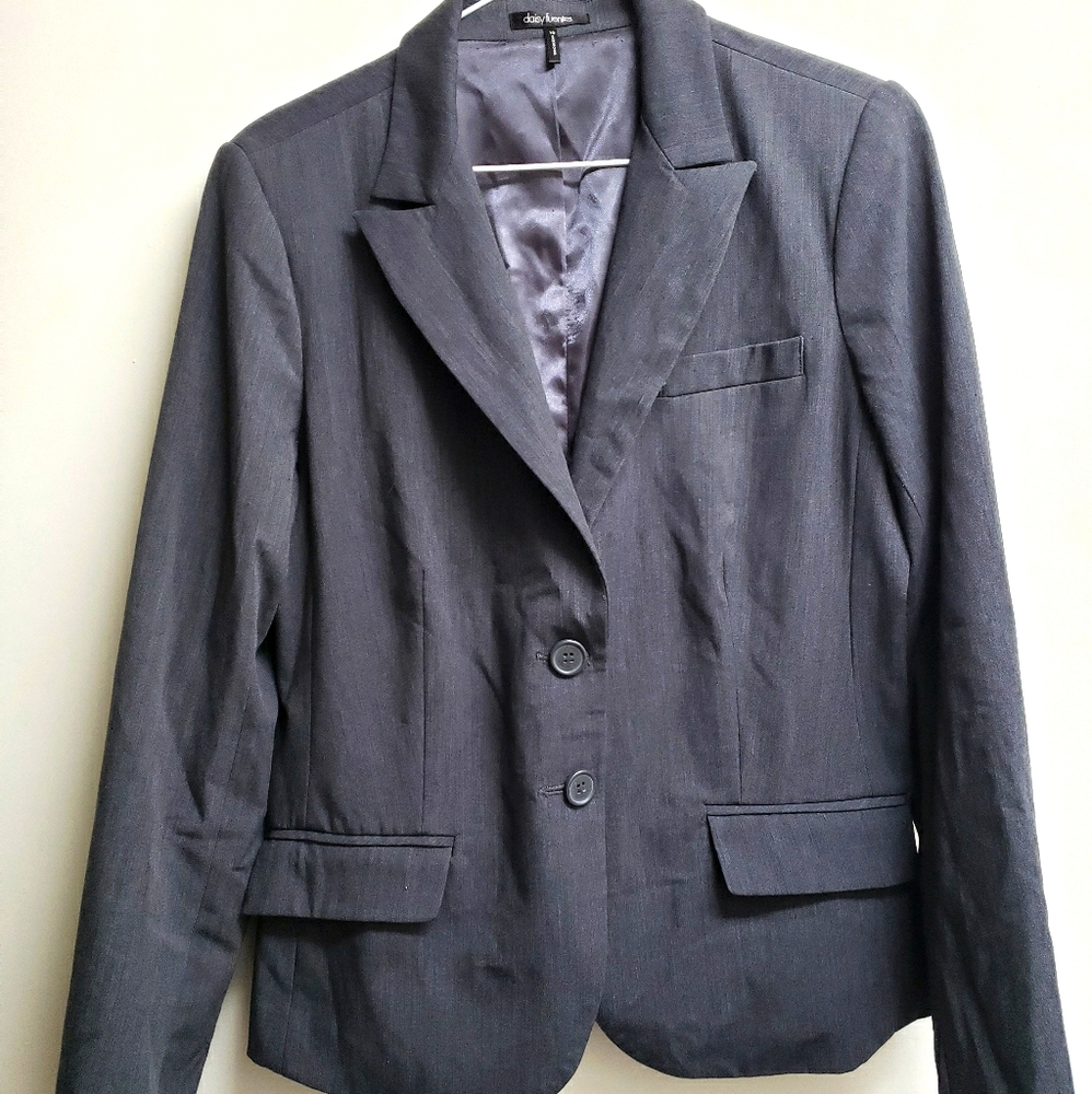 Daisy Fuentes Charcoal Blazer - Size 10